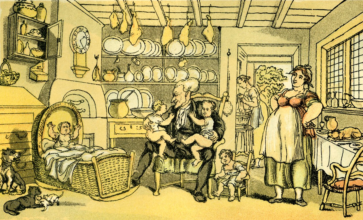 Dr. Syntax als Krankenschwester von Thomas Rowlandson