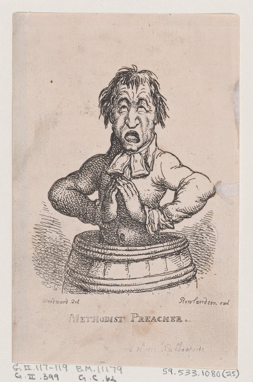 Methodistenprediger, April 1808 von Thomas Rowlandson