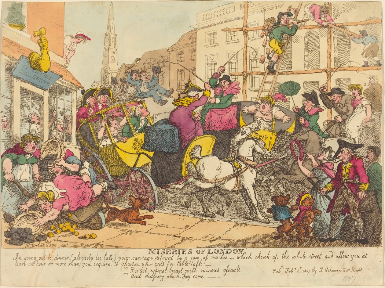 Elend von London von Thomas Rowlandson