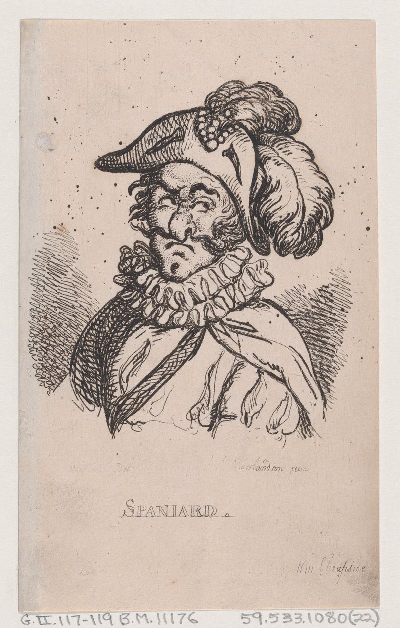Spanier, April 1808 von Thomas Rowlandson