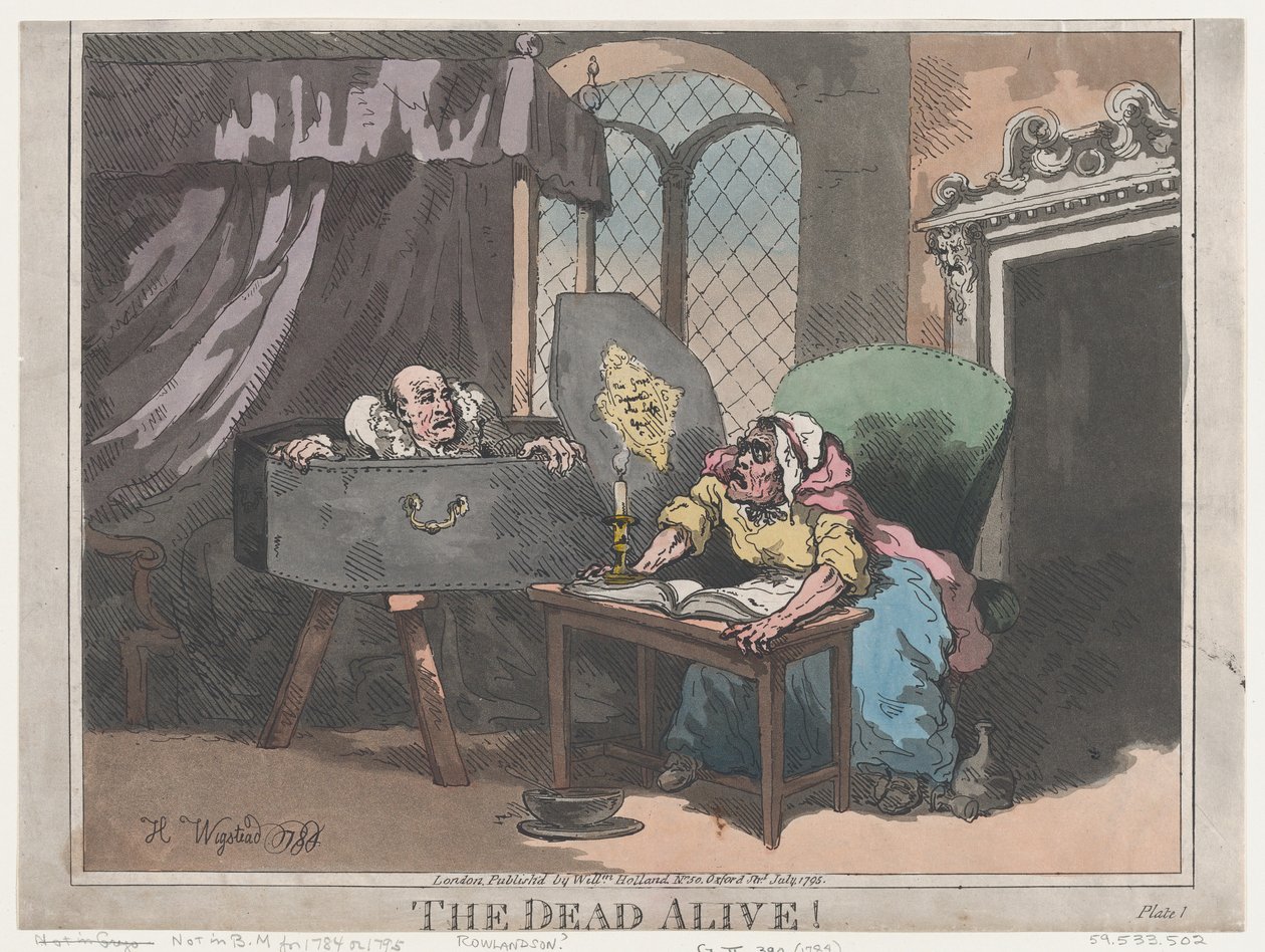 Die Toten Lebendig!, Juli 1795 von Thomas Rowlandson