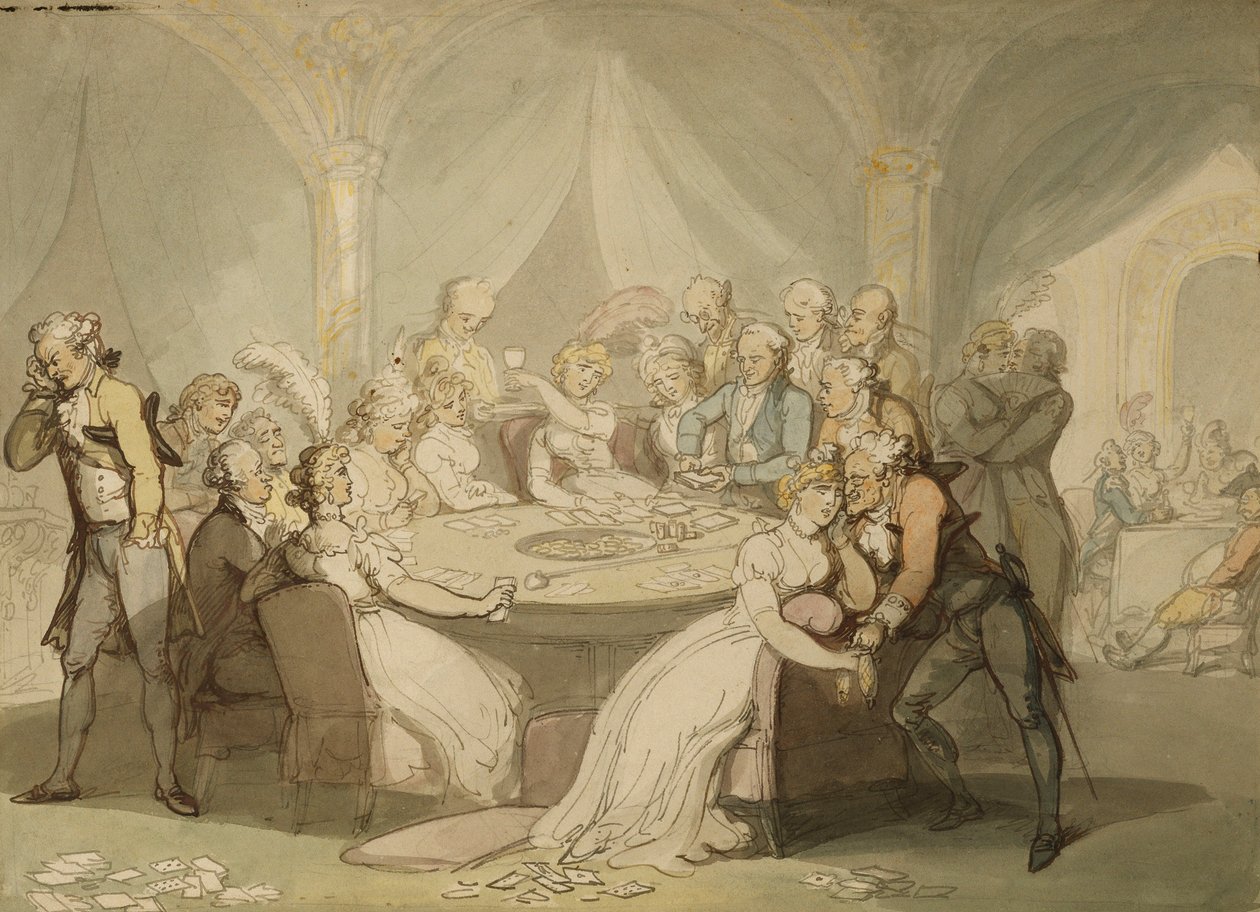 Der Spieltisch von Thomas Rowlandson