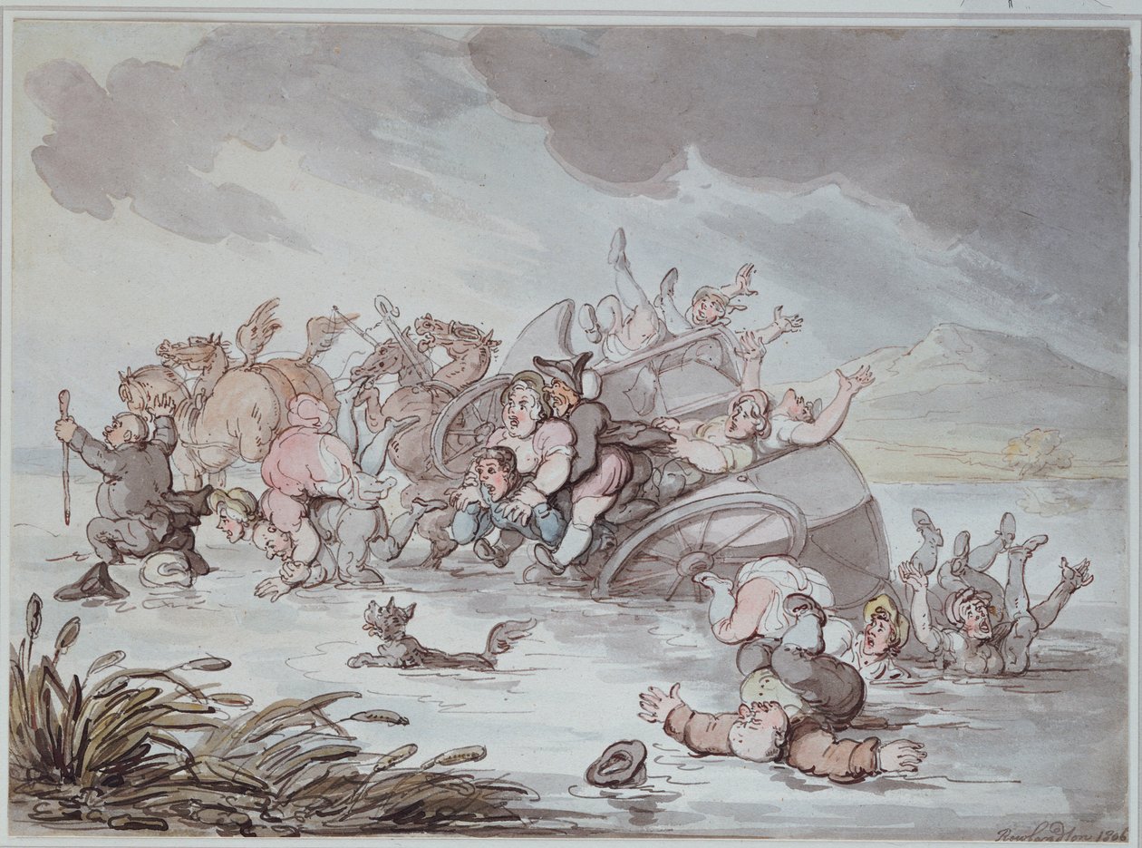 Das Missgeschick, 1806 von Thomas Rowlandson