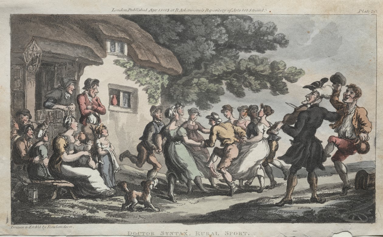 Der ehrwürdige Dr. Syntax ländlicher Sport von Thomas Rowlandson