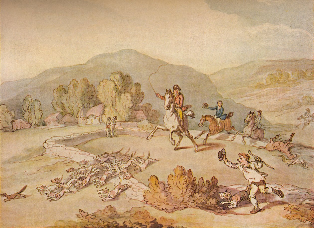Die Dorfjagd von Thomas Rowlandson