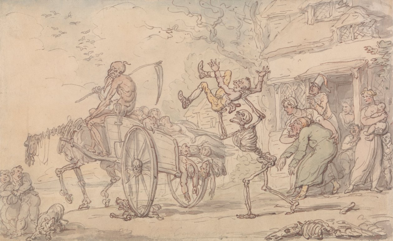 Zeit und Tod und Goody Barton von Thomas Rowlandson