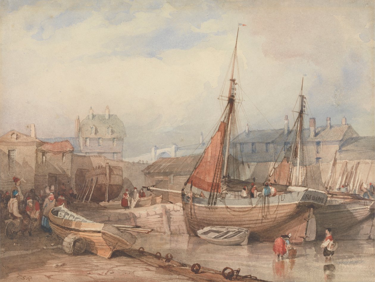 Mutton Cove, Plymouth von Thomas Sewell Robins