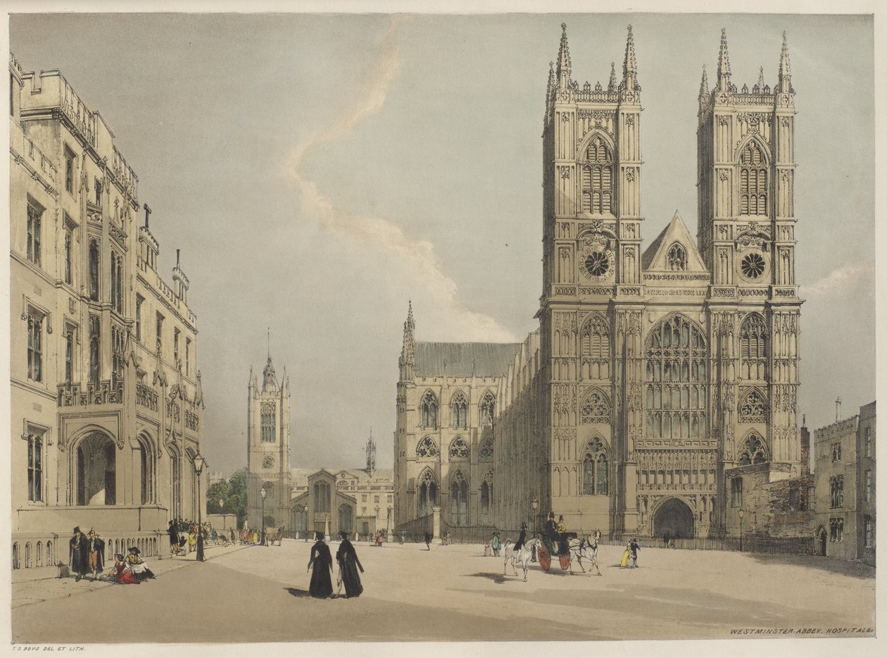 London wie es ist: Westminster Abbey von Thomas Shotter Boys