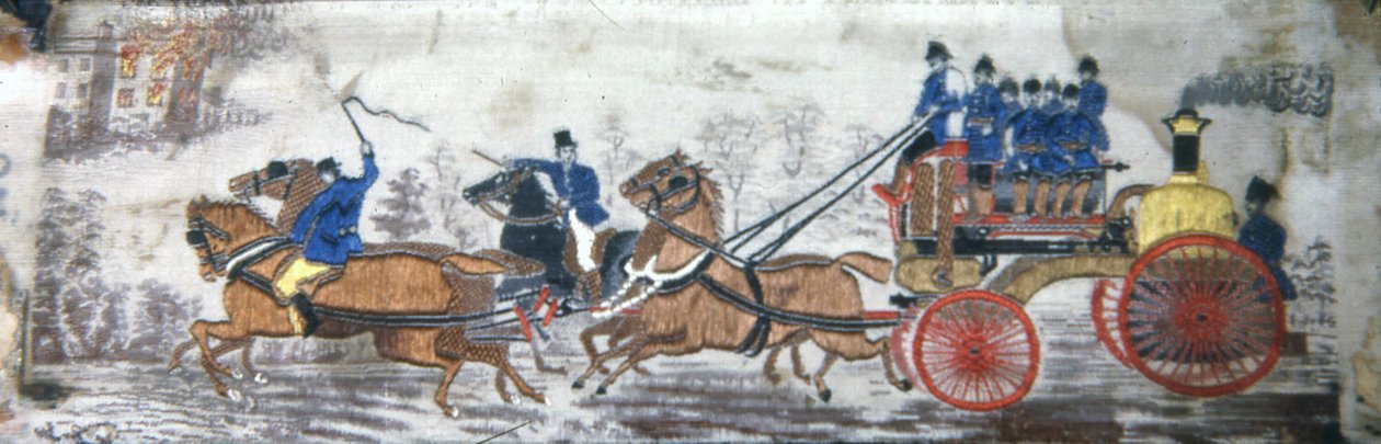 Heldentum an Land (Feuerwehrwagen) von Thomas Stevens