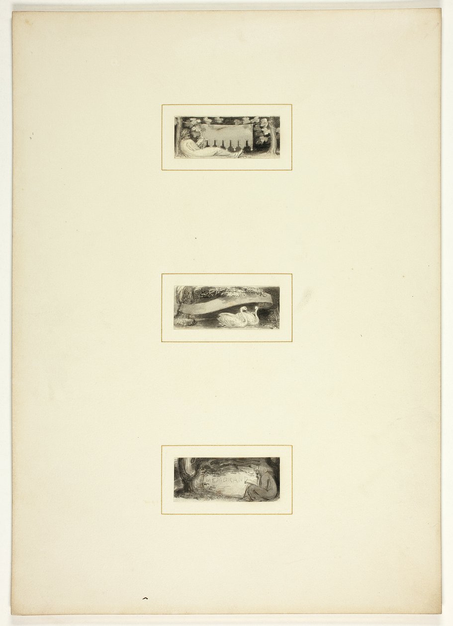 Studie für einen Teller aus Telemachus von Thomas Stothard