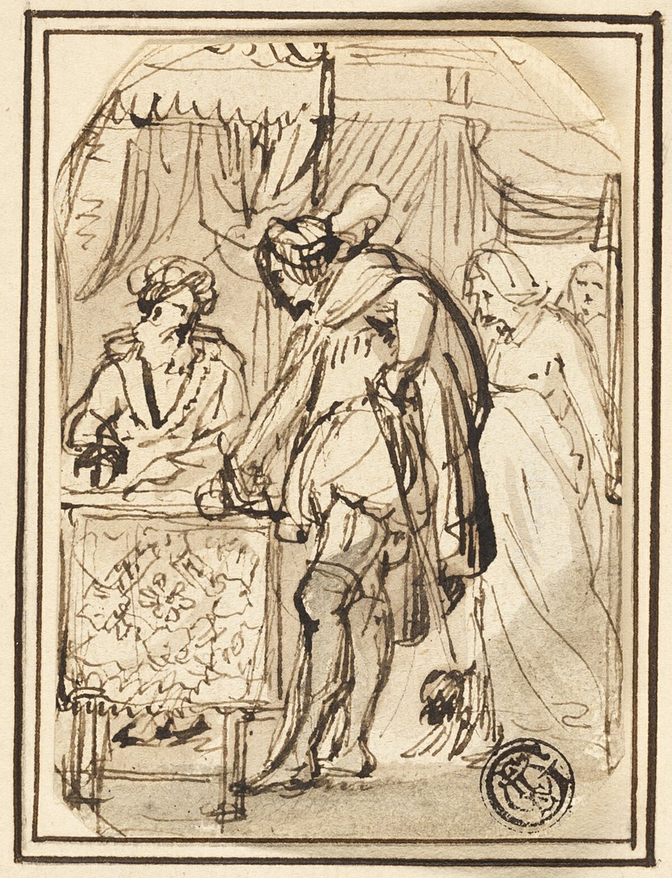 Junger Mann am Schreibtisch von Thomas Stothard