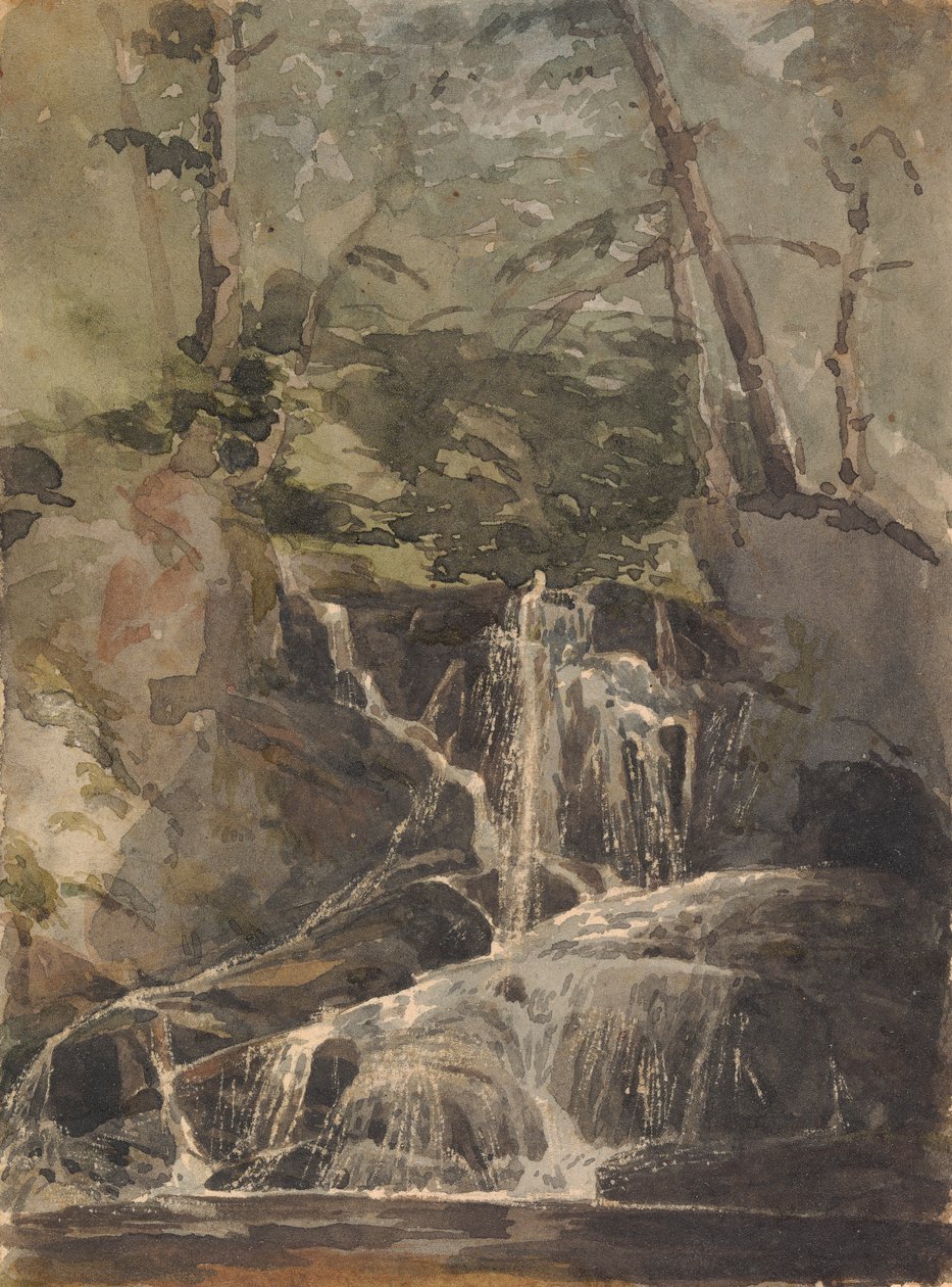 Kleiner Wasserfall im Wald von Thomas Sully