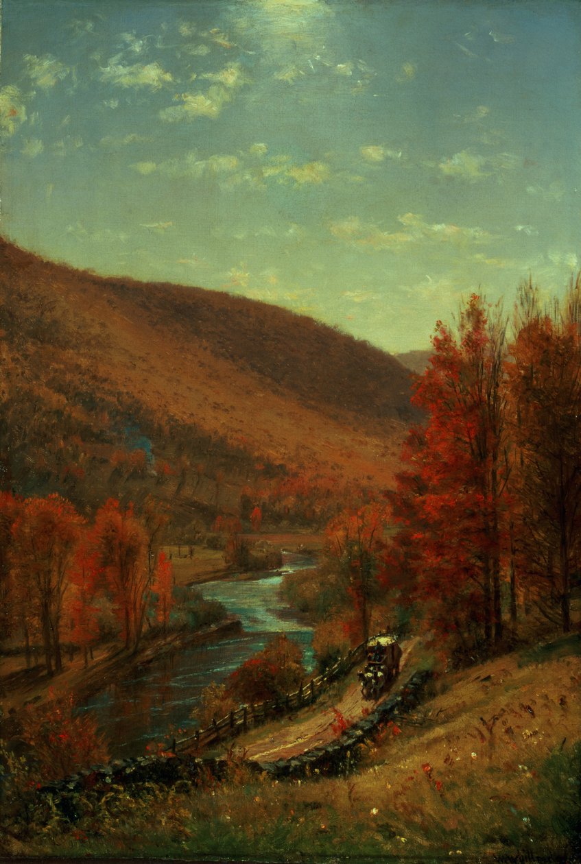 Eine Straße durch Belvedere, Vermont von Thomas Worthington Whittredge
