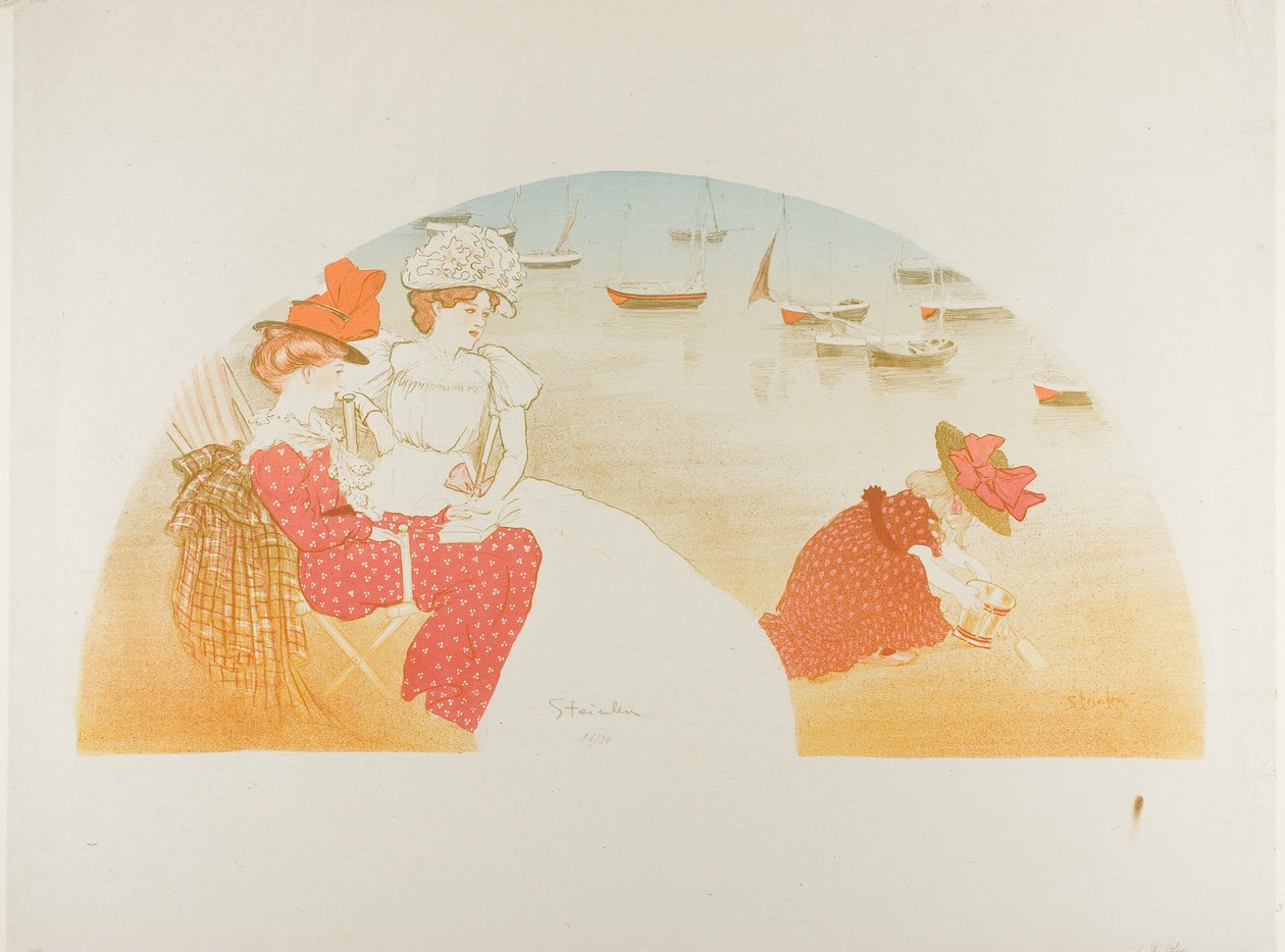 Am Strand von Théophile Alexandre Pierre Steinlen