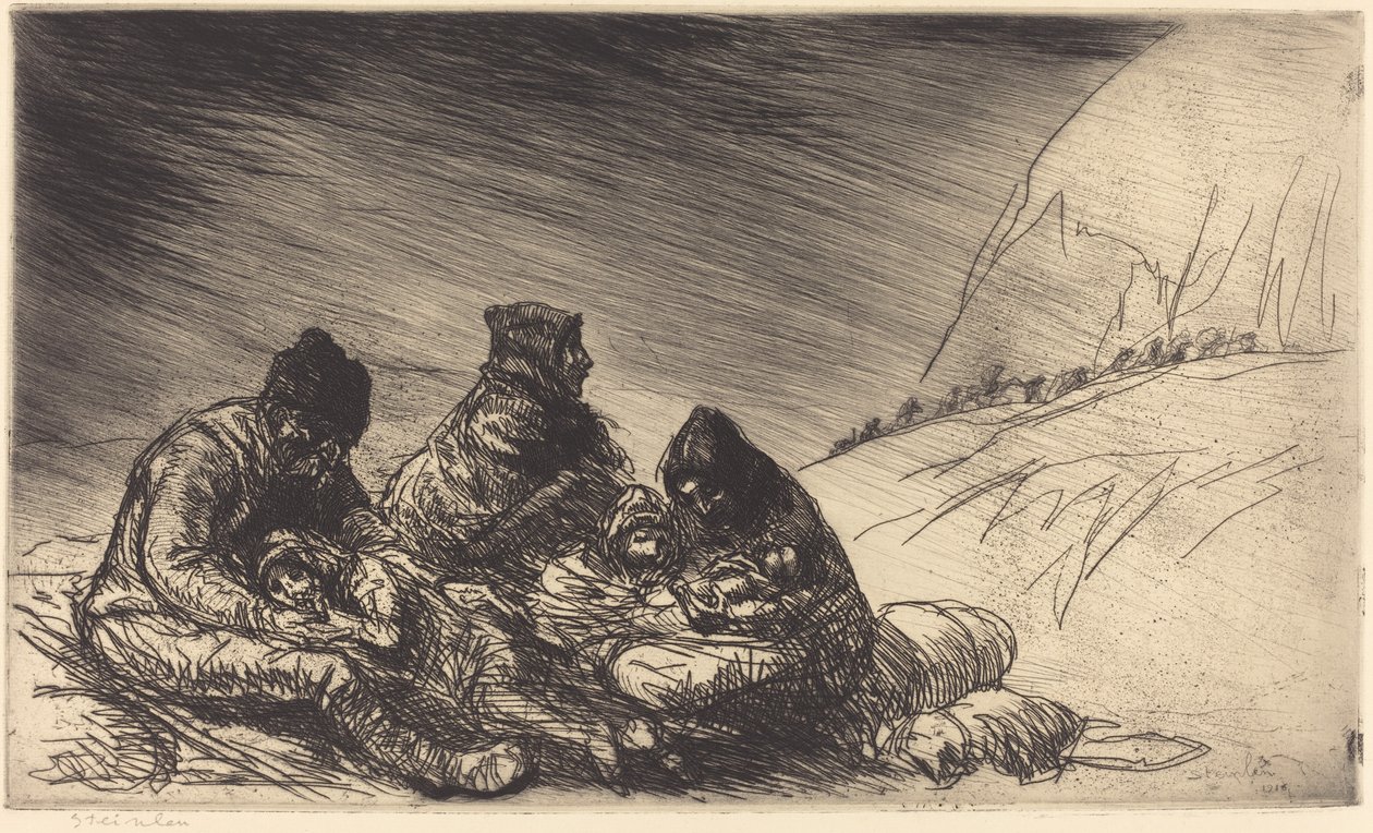 Exodus, 1916 von Théophile Alexandre Steinlen