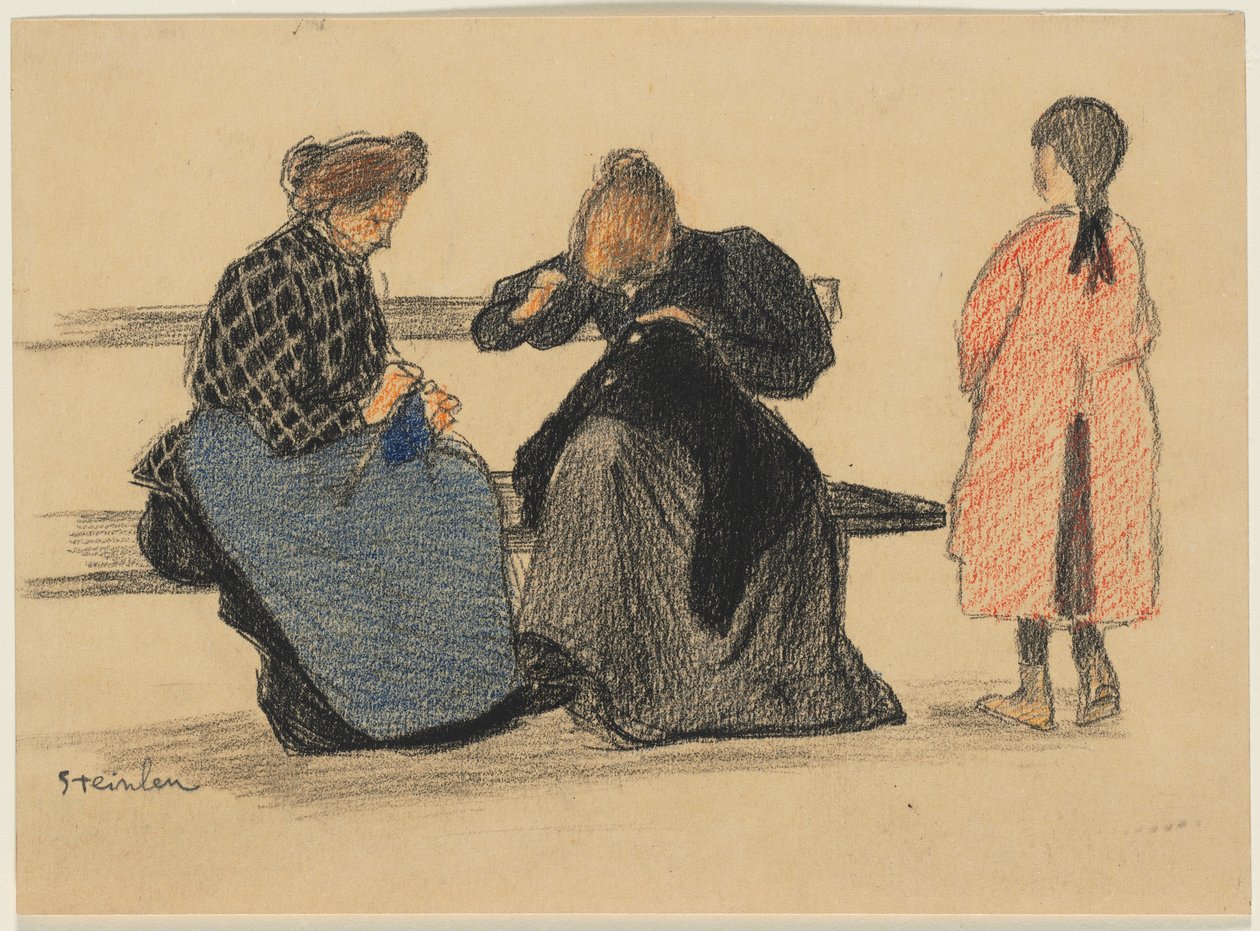 Drei Figuren von Théophile Alexandre Steinlen