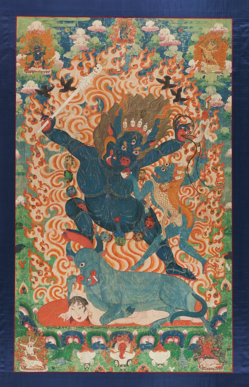 Yama und Yami, ca. 1700 von Tibetan School