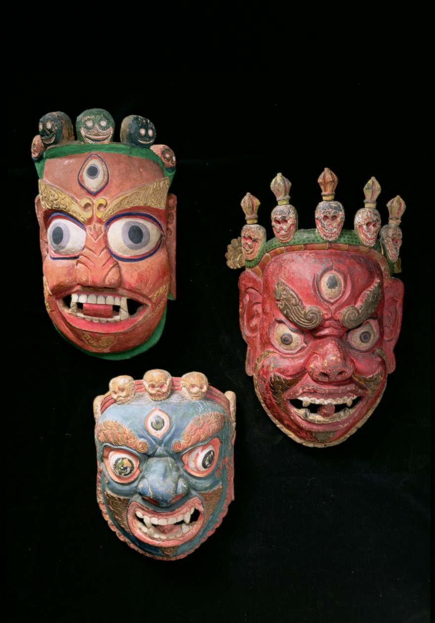Masken von Tibetan School
