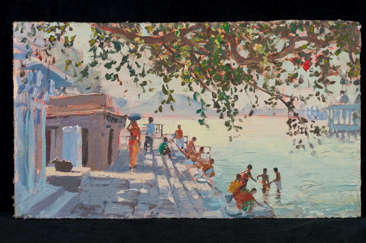 Badende, Udaipur von Tim Scott Bolton