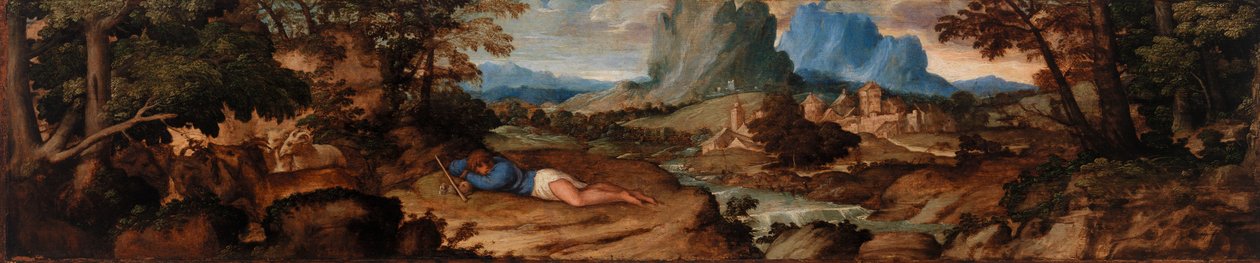 Schlafender Hirte von Titian (Tiziano Vecellio)