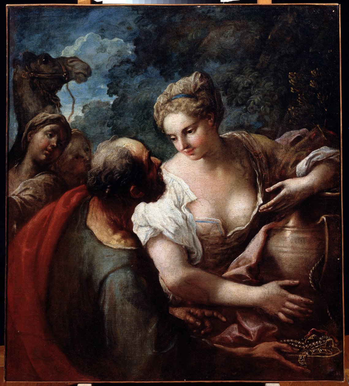 Rebekka am Brunnen von Tiziano Vecelli