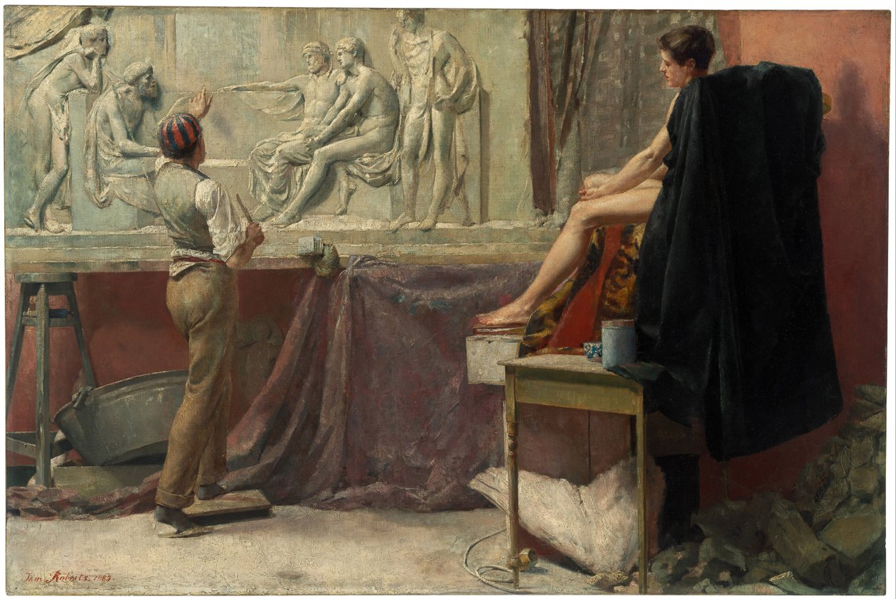 Das Atelier des Bildhauers, 1885 von Tom Roberts