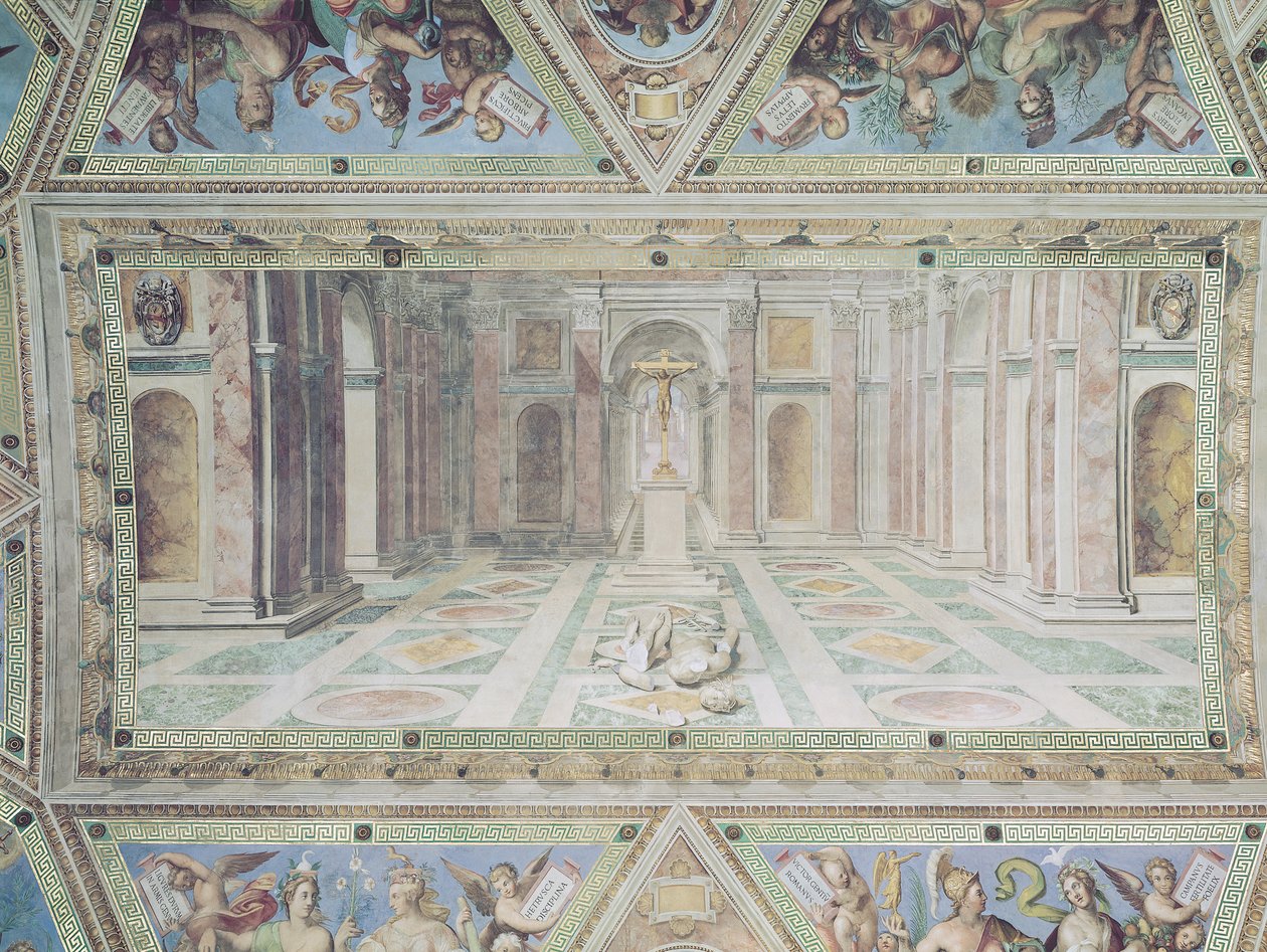 Triumph des Christentums, aus den Raphael-Räumen von Tommaso Laureti