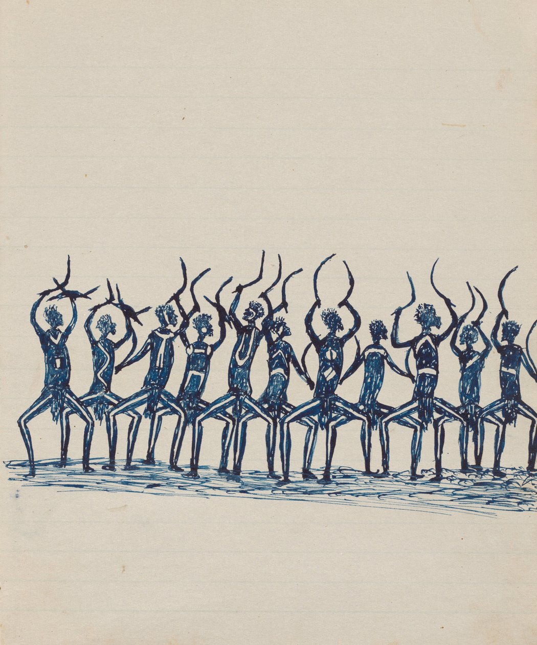 Kwatkwat Volk - (Corroboree) Skizzenbuch hauptsächlich über Aktivitäten von Aborigines und Weißen von Tommy McRae