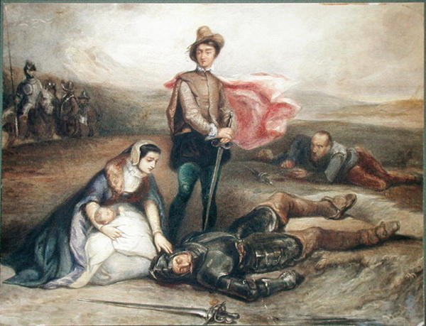 Der Tod von Julian Avenel von Tony Johannot