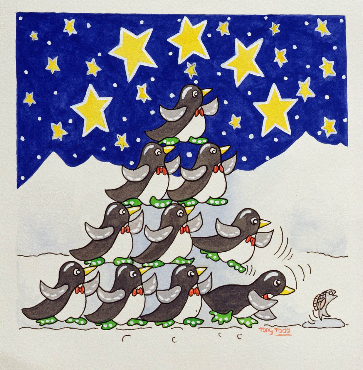 Pinguin-Formation, 2005 von Tony Todd