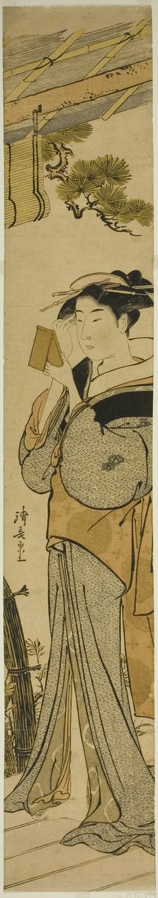 Geisha beim Schminken von Torii Kiyonaga