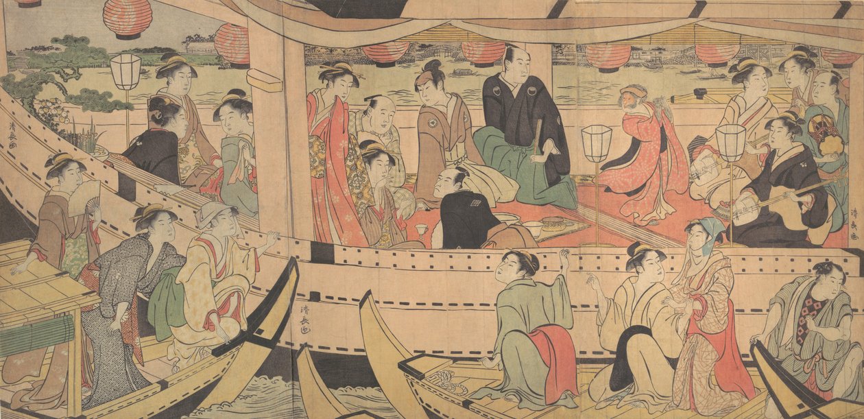 Sumida-Fluss-Feiertag von Torii Kiyonaga