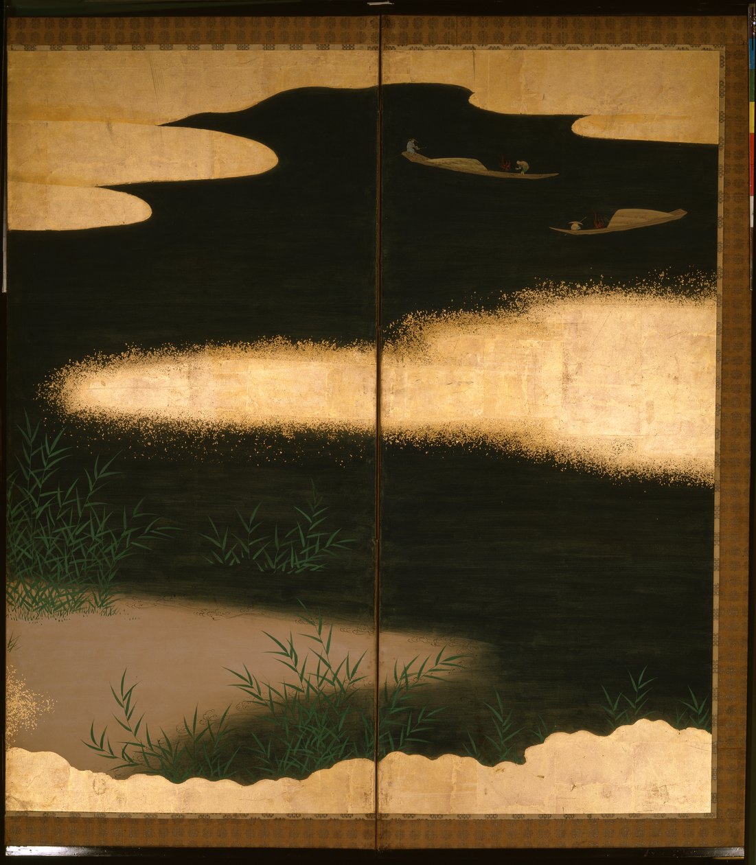 Sechsteilige Leinwand, die Geschichten von Ise darstellt von Tosa Mitsuoki