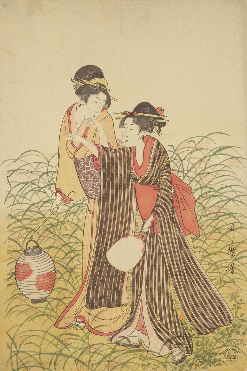 Zwei Damen, Edo-Periode (1603-1868) von Toshusai Sharaku
