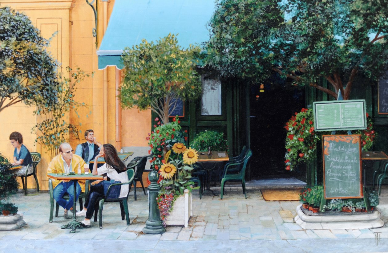 Café, Aix-En-Provence, 1999 von Trevor Neal