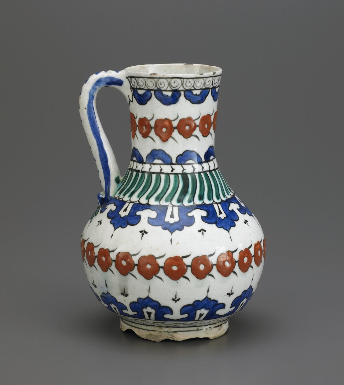 Krug, Iznik, Osmanische Dynastie, 16.-17. Jahrhundert von Turkish School