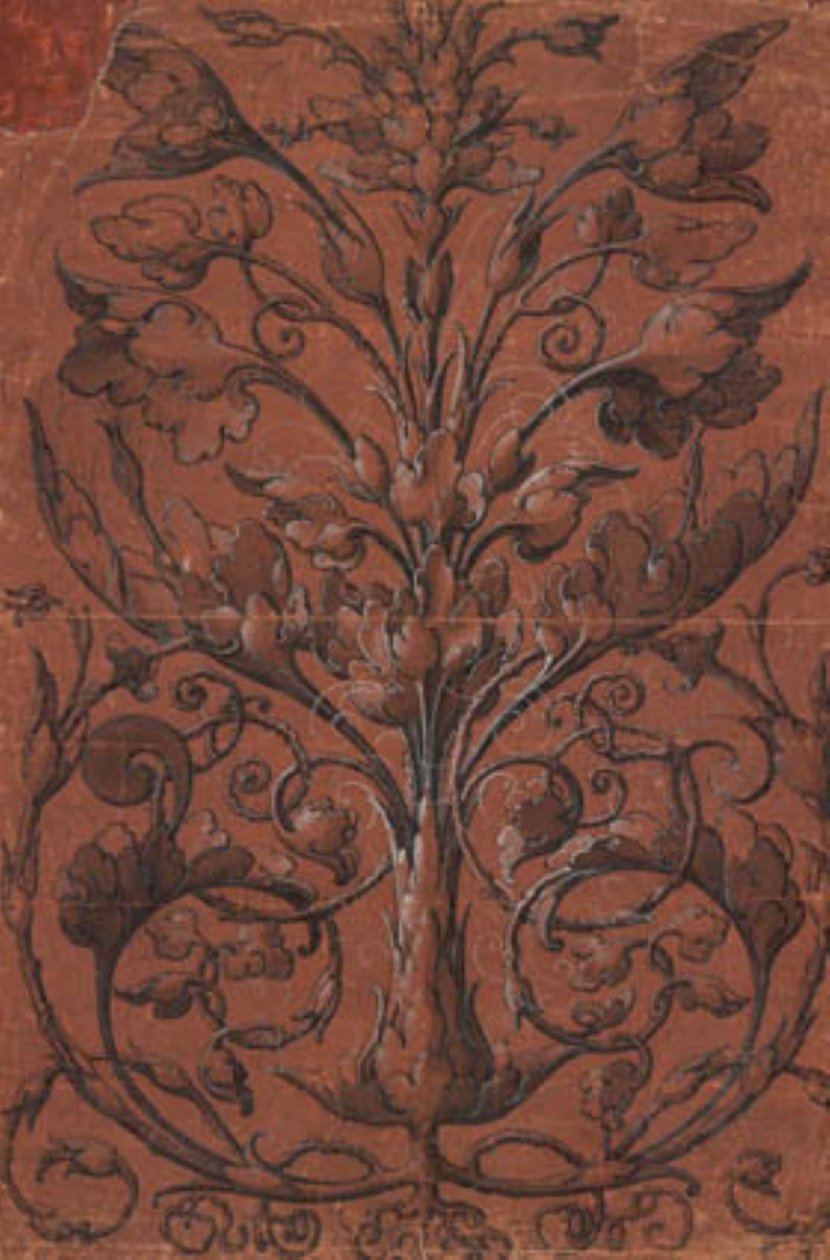 Symmetrische Pflanzenornamentik von Ubekendt tysk 1520
