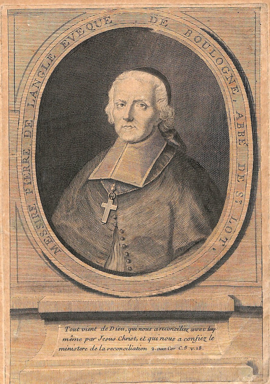 Porträt von Monseigneur Pierre de LANGLE von Unbekannt Unbekannt