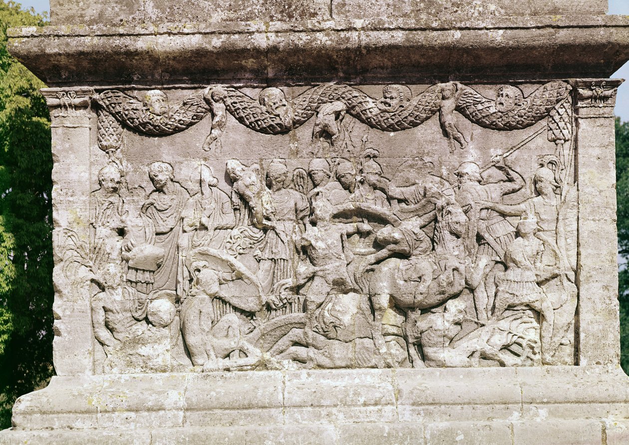Detail des Mausoleums von Unbekannt Unbekannt