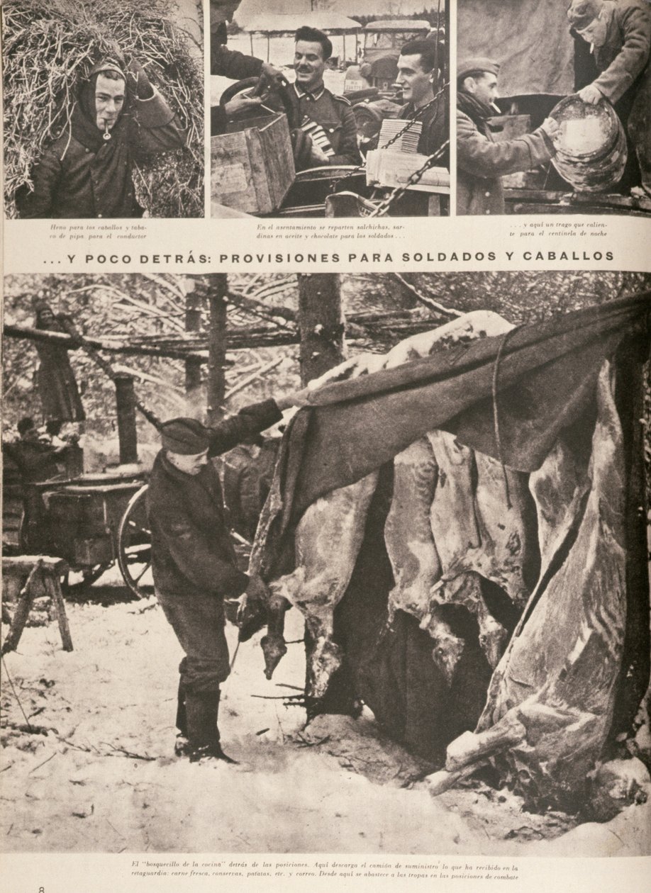 Verpflegung für Soldaten und Truppen an der Ostfront, aus 