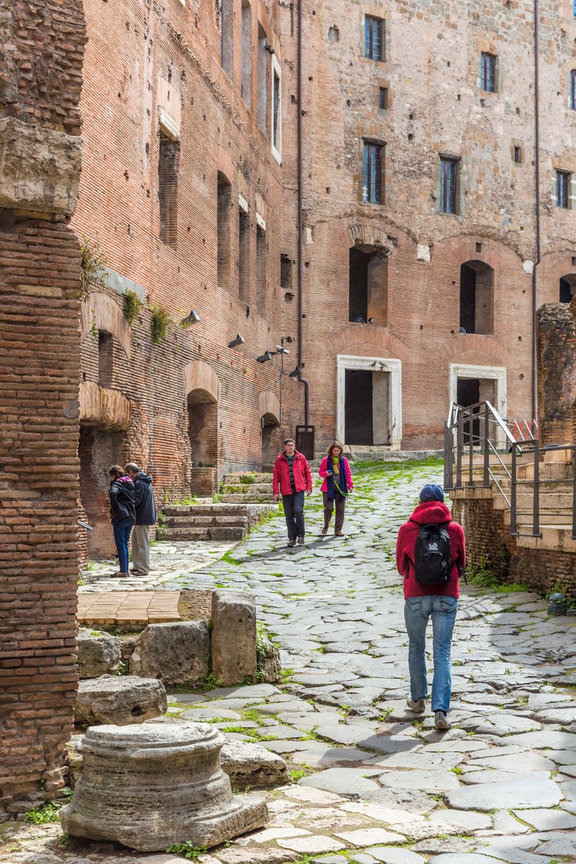 Rom, Italien. Trajansmarkt. Via Biberatica. von Unbekannt Unbekannt