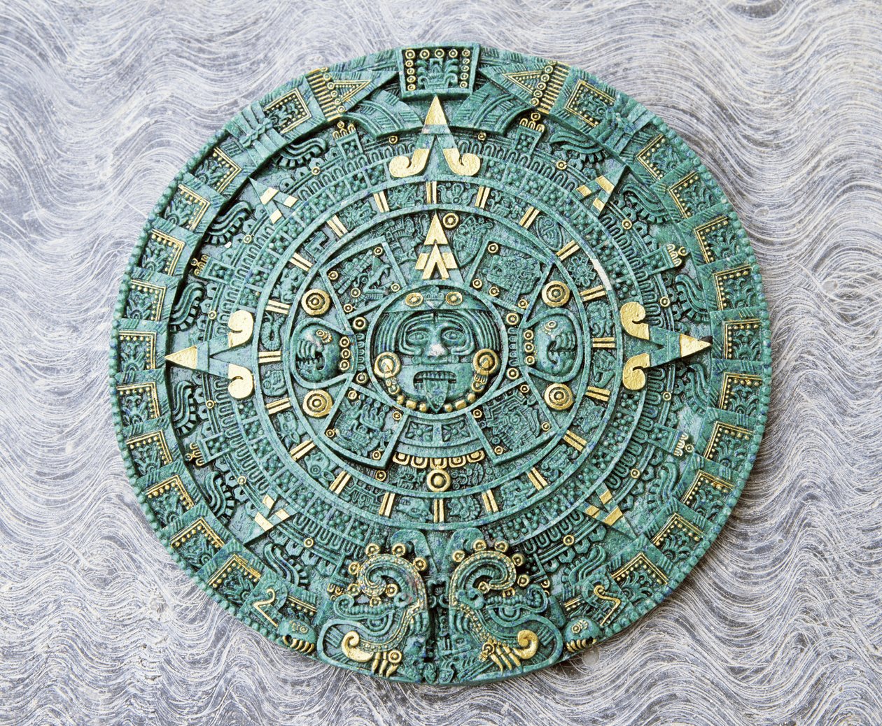 Souvenirkopie des Großen Kalendersteins, Azteken, 16. Jahrhundert von Unbekannt Unbekannt