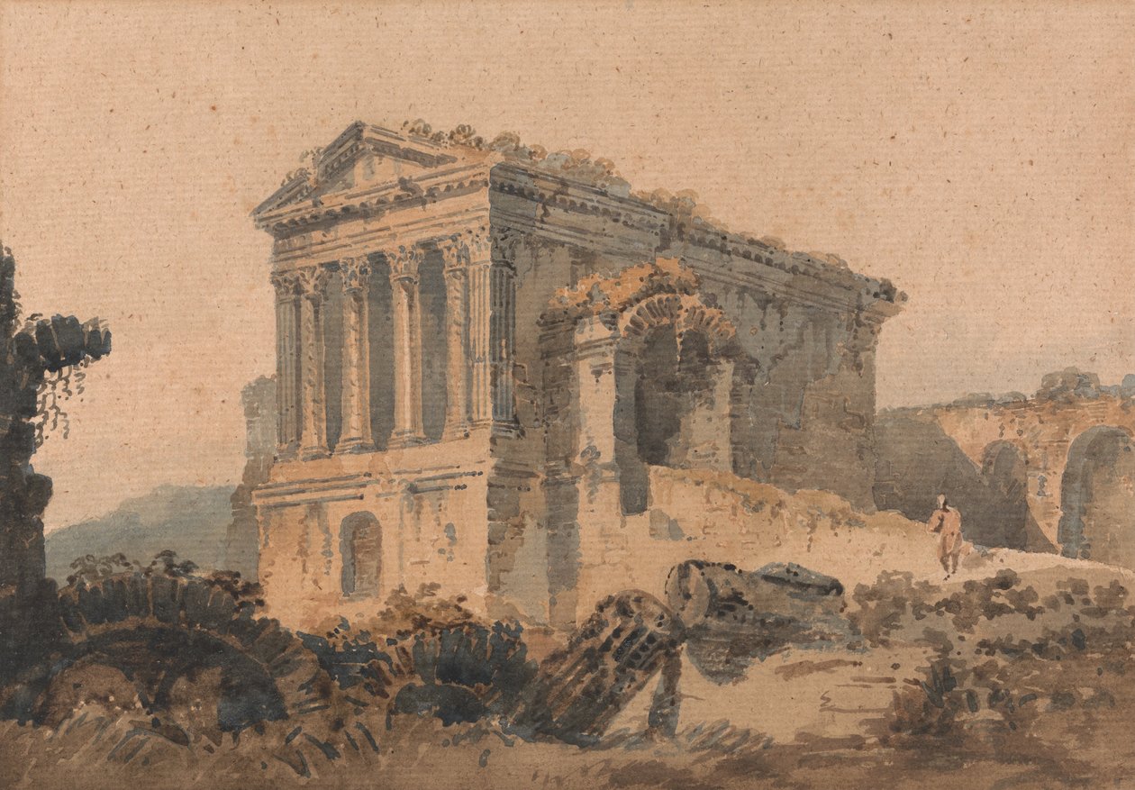 Tempio di Clitumno, Rom, nach Piranesi von Unbekannt Unbekannt