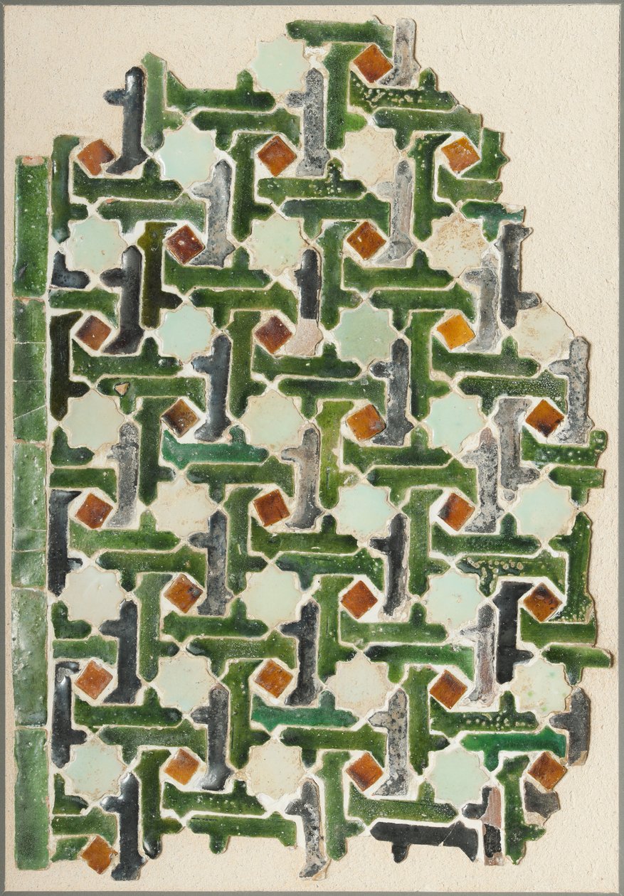 Unbekannt, Spanien, 14. Jahrhundert - Mosaikfliesenpaneel von Unbekannt Unbekannt