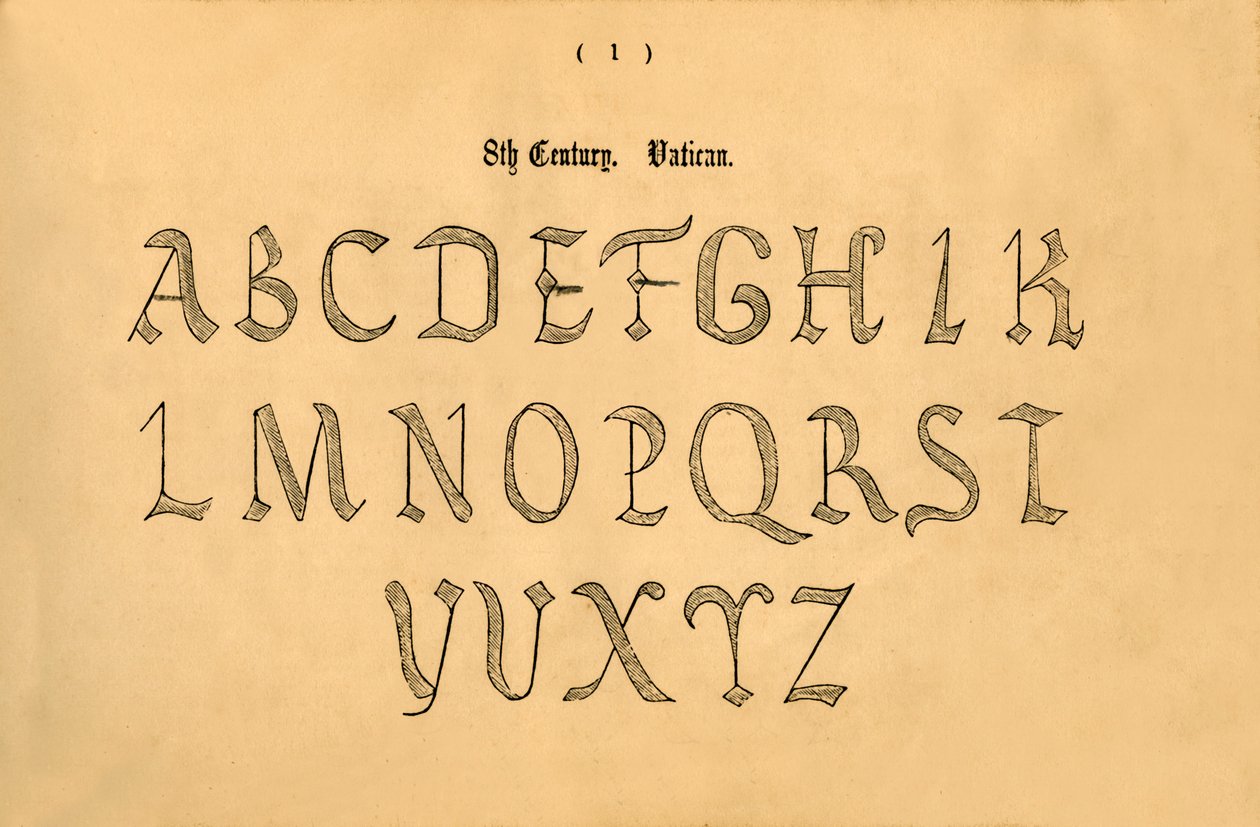 8. Jahrhundert. Vatikan, 1862 von Unbekannt