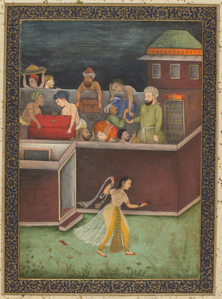 Ein Haus bei Nacht ausgeraubt, ca. 1700 von Unbekannt