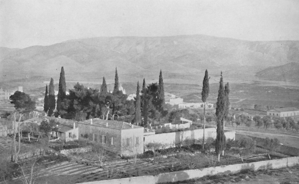 Ein Kloster am Fuße des Hymettus, 1913 von Unbekannt