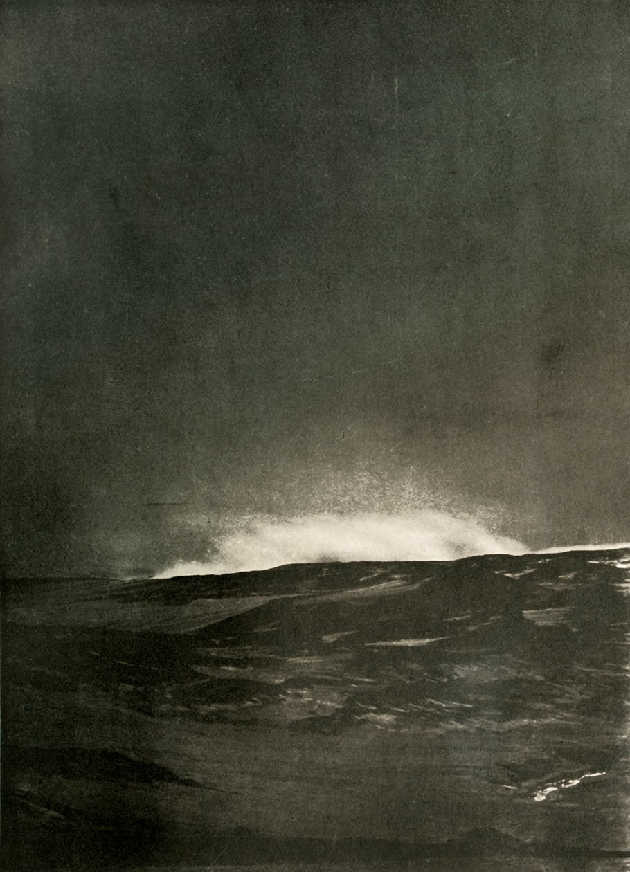 Eine Dampferuption am Mount Bird, um 1908 von Unbekannt
