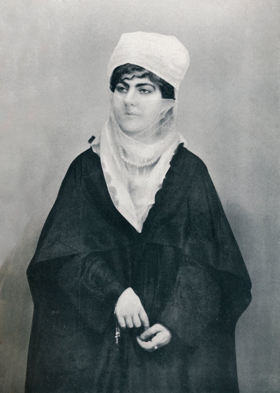 Eine türkische Dame in Outdoor-Kostüm, 1912 von Unbekannt