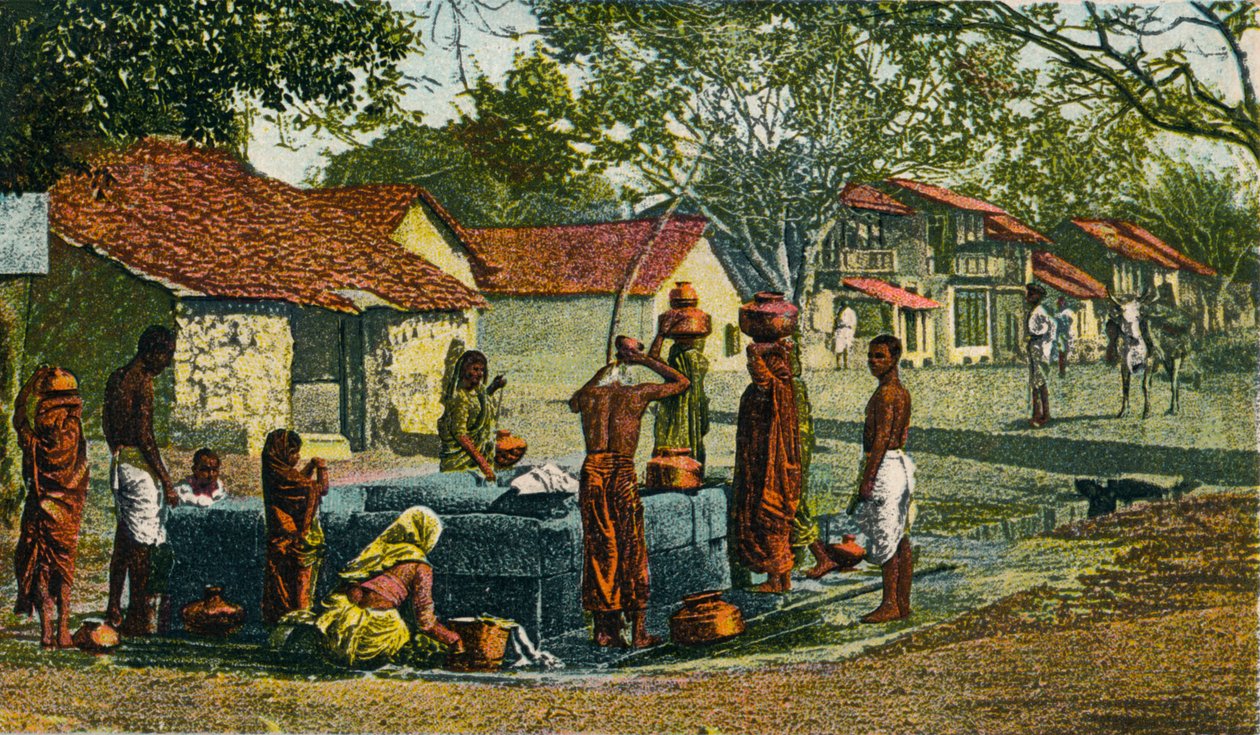 Ein Dorf in der Präsidentschaft Bombay, 1906 von Unbekannt